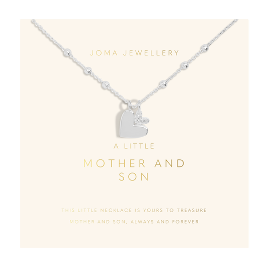 A Little 'Mother And Son' Necklace In Silver Plating
