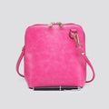 Plum Pink Premium Grade Vegan Leather Crossbody Bag