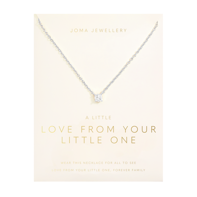 Love From Your Little Ones 'One' Necklace In Silver Plating