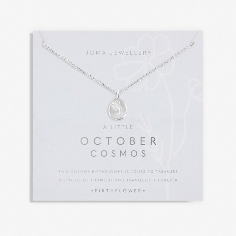 Birth Flower A Little 'October' Cosmos Necklace