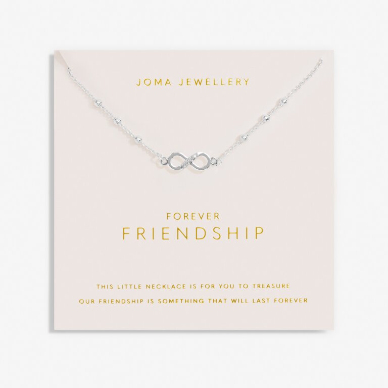 Forever Yours 'Forever Friendship' Necklace In Silver Plating