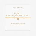 A Little 'Happy 50th Birthday' Bracelet In Gold Plating