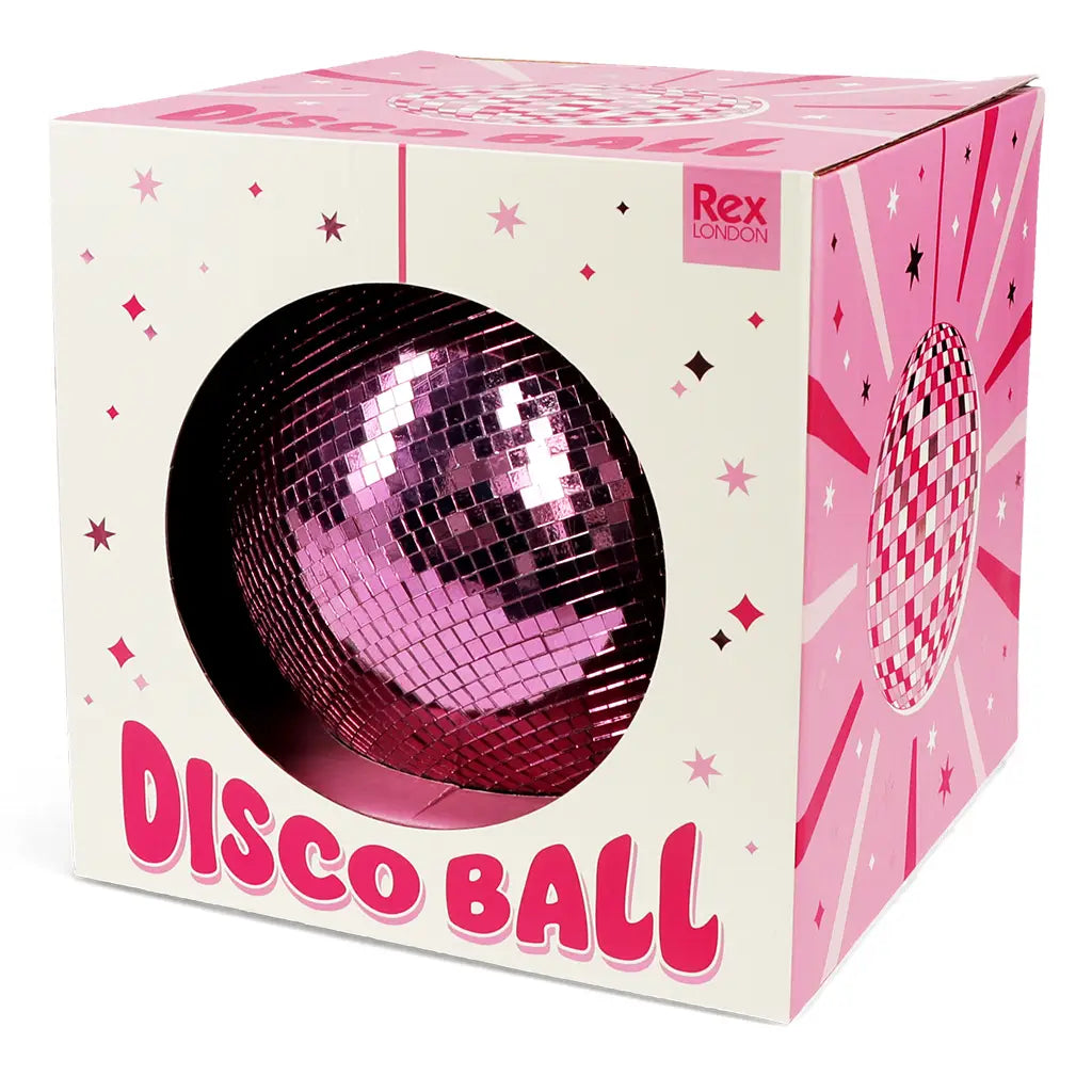 Hanging Disco Ball (20cm) - Pink