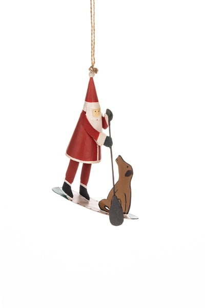 Santa and Dog SUP