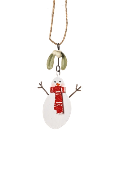 Mistletoe Snowman Hanger