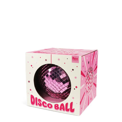 Hanging Disco Ball (10cm) - Pink