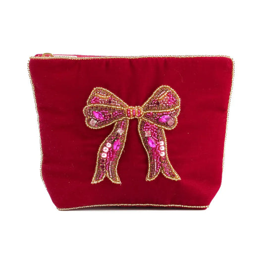 Pink Bow Small Pouch