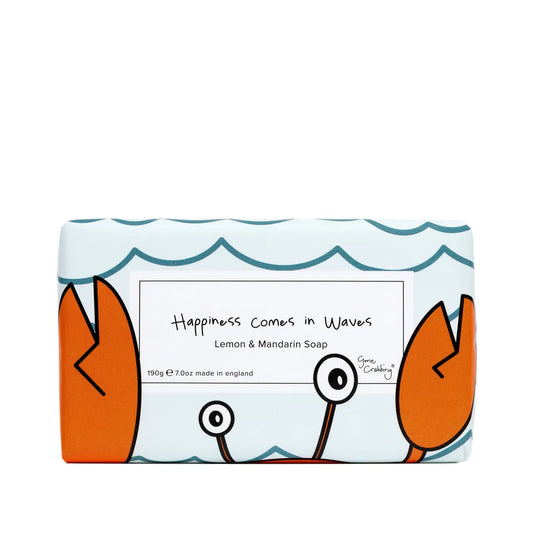 Happiness comes in waves lemon and mandarin soap