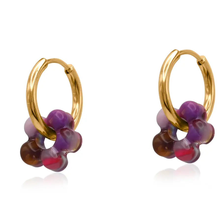 Sonya Petite Resin Huggies Earrings