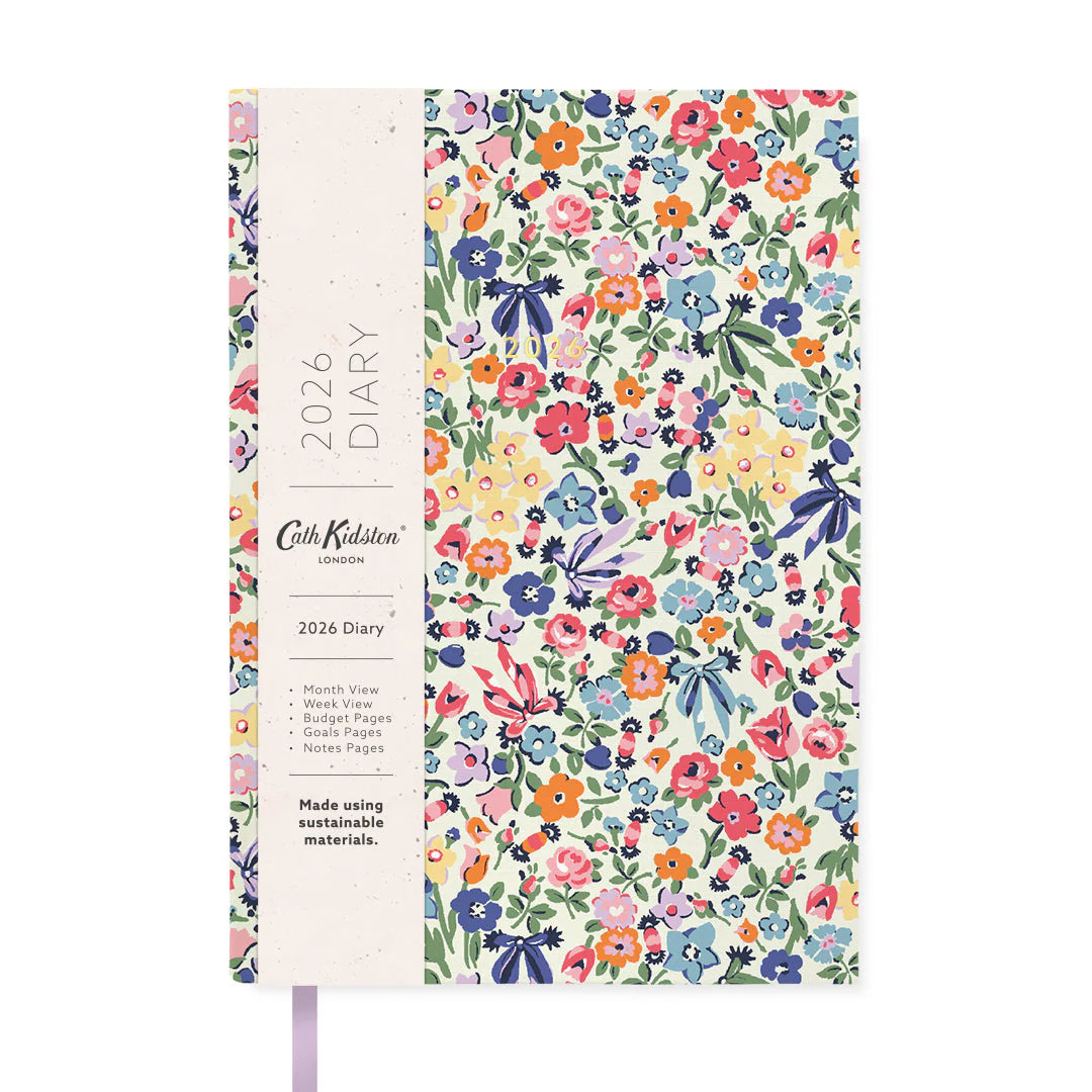 2026 Floral Ditsy A5 Linen Diary