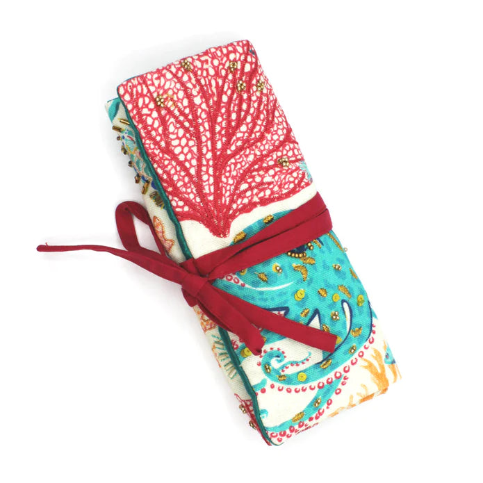 Coral Sea Jewellery Roll