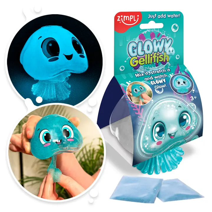 Glowy Gellifish with Glow in the Dark Sensory Slime