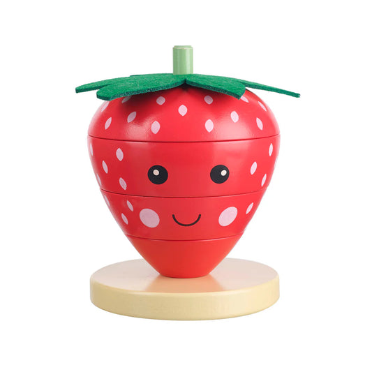 Strawberry Wooden Stacking Ring