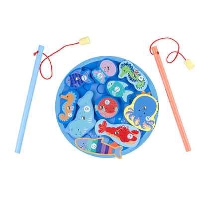 Magnetic Wooden Fishing Game
