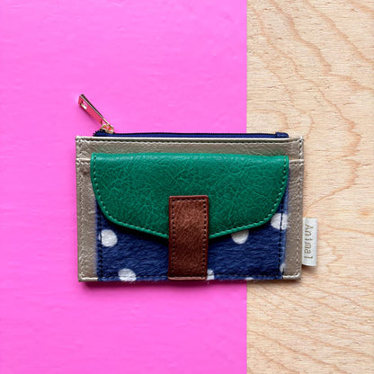 Animal Print Navy Spot Purse