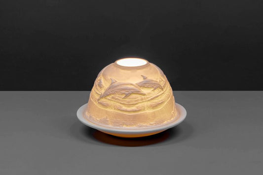 Lithophane dome- Dolphins