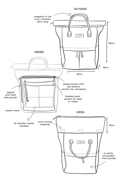 Sage | “Hackney” 2.0 Backpack | Mini