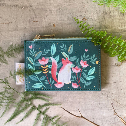 Secret Garden Fox Zip Purse