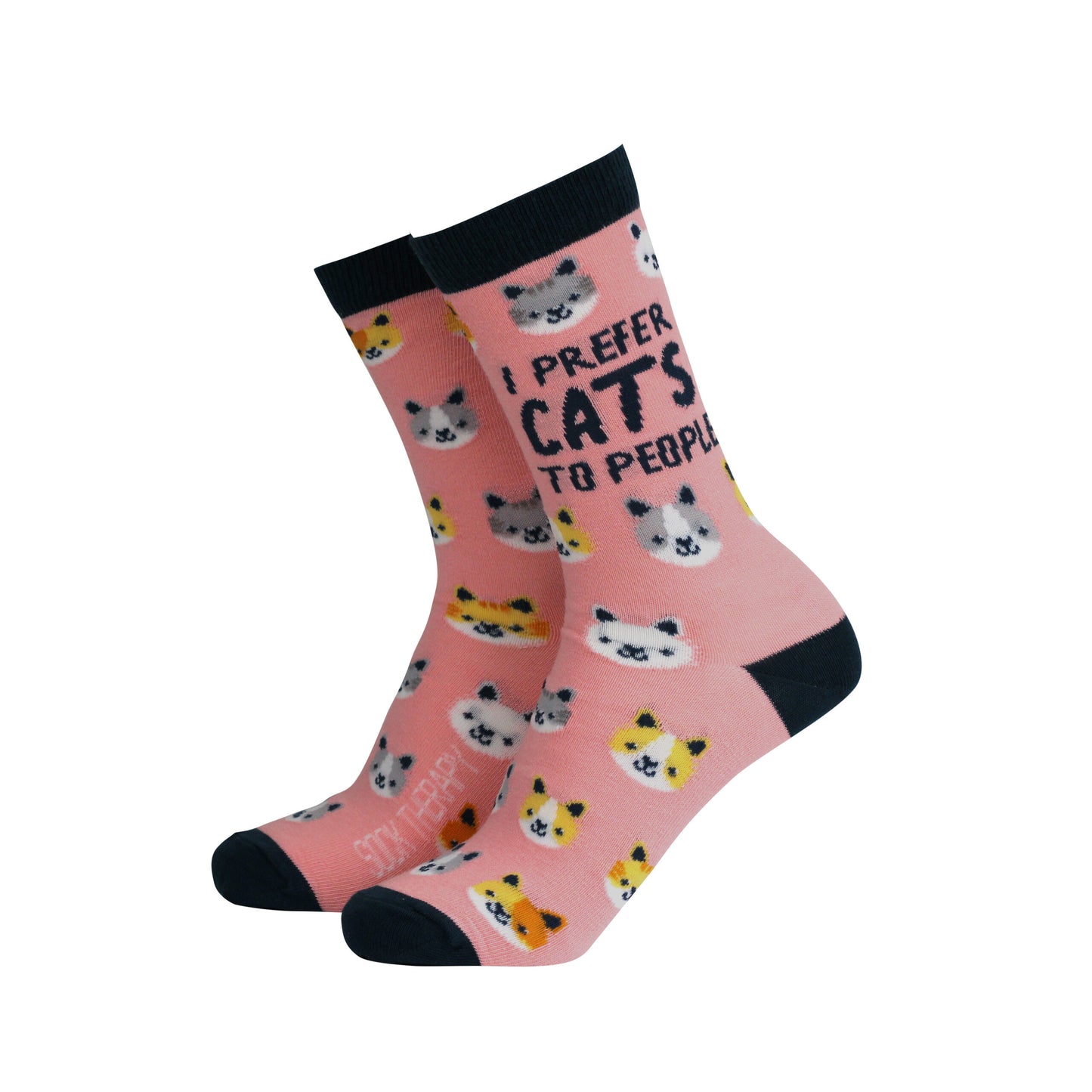 I Prefer Cats to People – Women’s Bamboo Socks