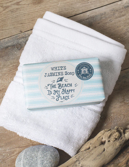 WHITE JASMINE SOAP - THE BEACH IS MY HAPPY PLACE 190G