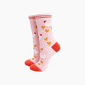 Hens and Chicks Bamboo Socks in Pink