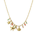 Tarnish Resistant Shoreline Charm Necklace