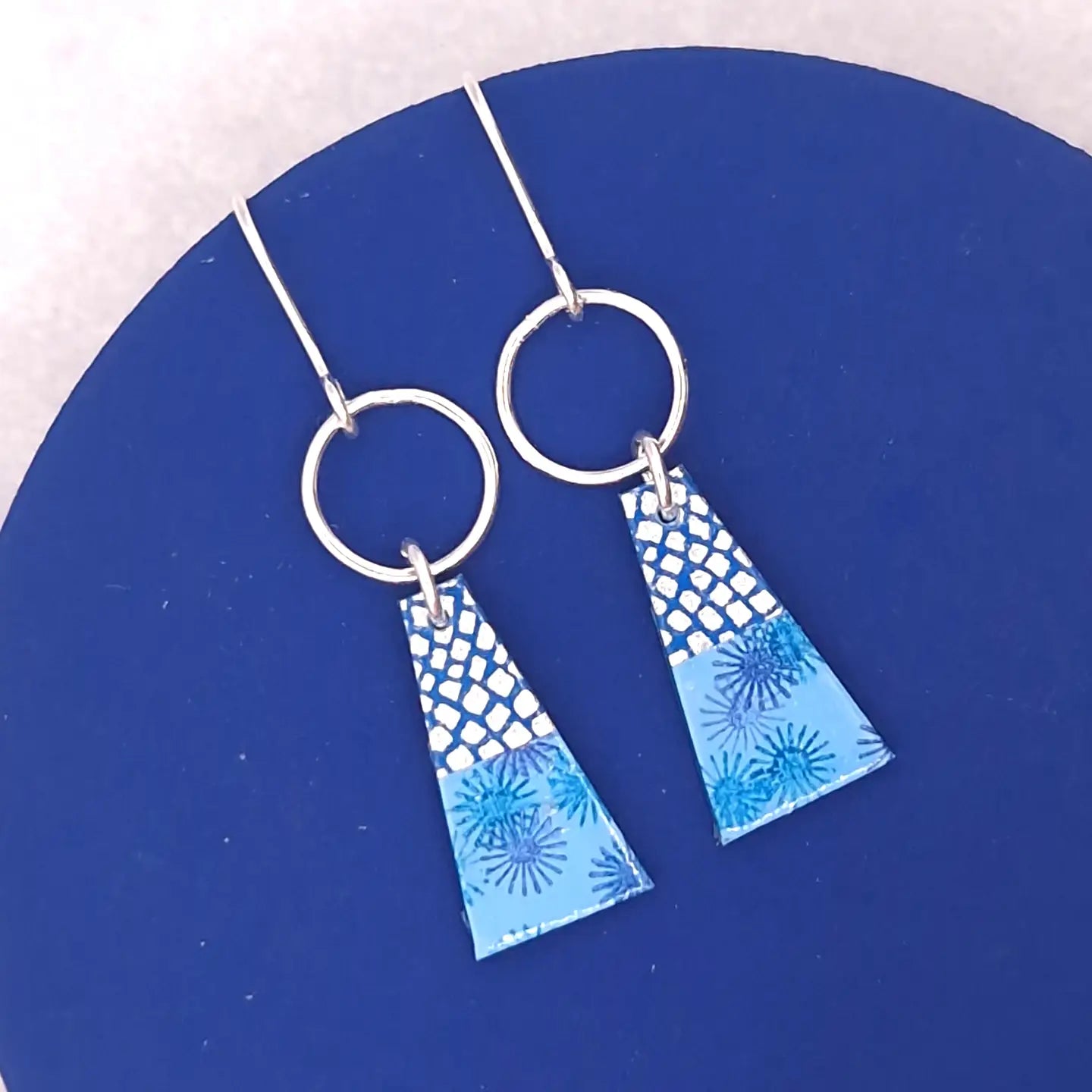 Trapeze Earrings - Summer Skies