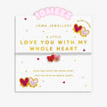 Kids' A Little Jomees 'Love You With My Whole Heart' Bracelet In Silver and Gold Plating