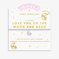 Kids' A Little Jomees 'Love You To The Moon And Back' Bracelet In Silver and Gold Plating