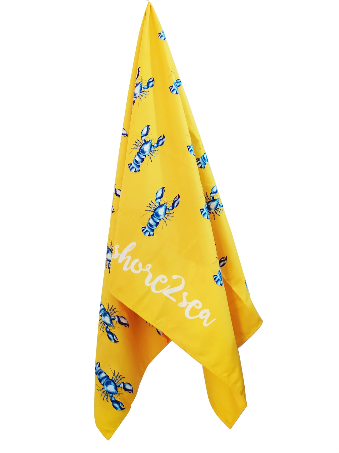 100% Recycled Microfibre Towel Yellow