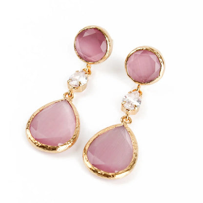 Pink Stone Triple Drops