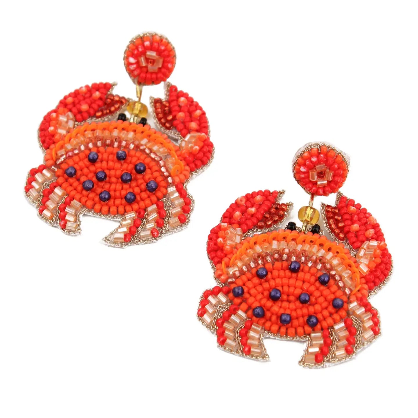 Crab Beaded Earrings