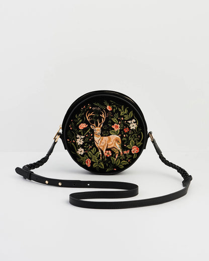 Fable Aurora Embroidered Circle Bag