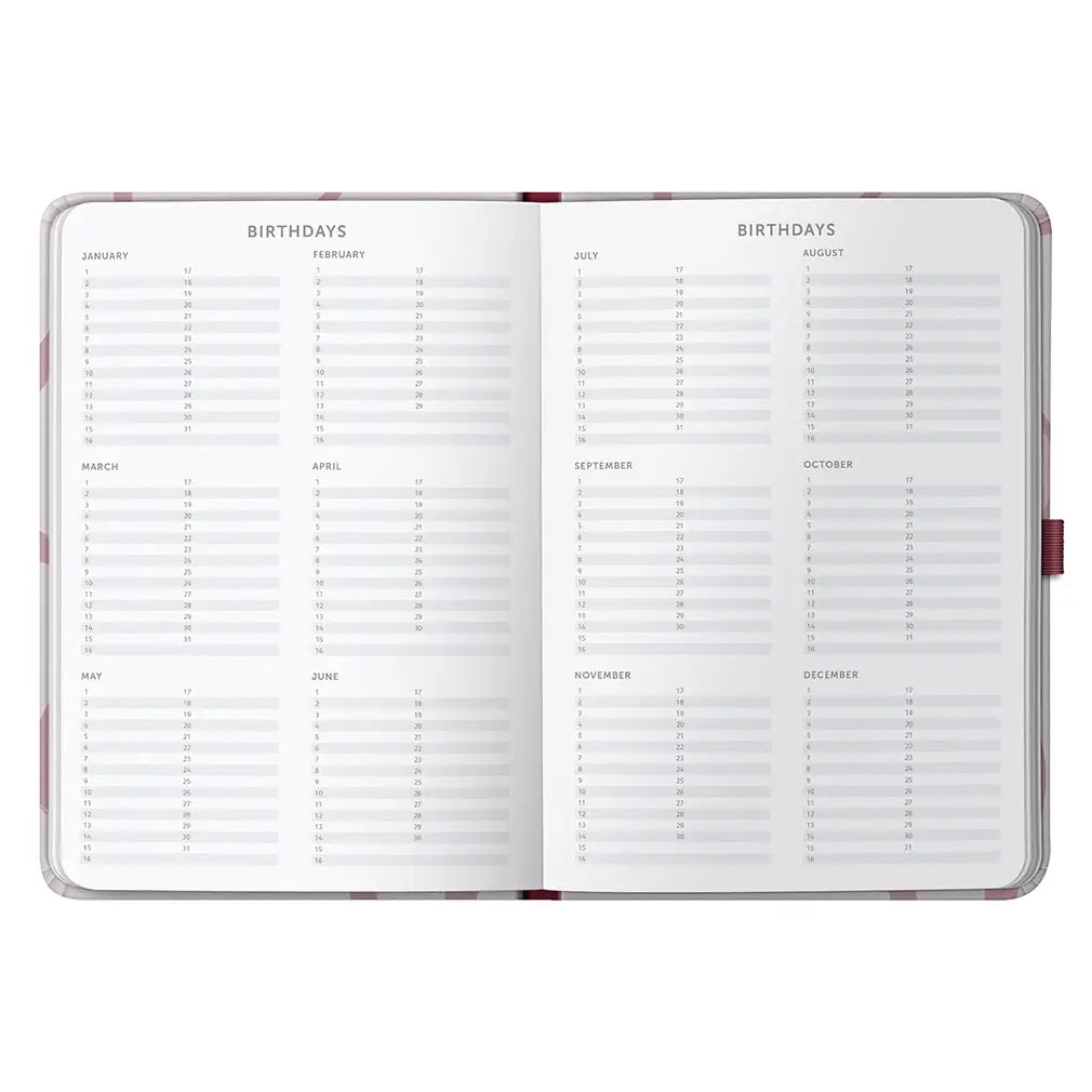 2026 A5 Diary Day-A-Page Planner | Pink Ribbon | Busy B