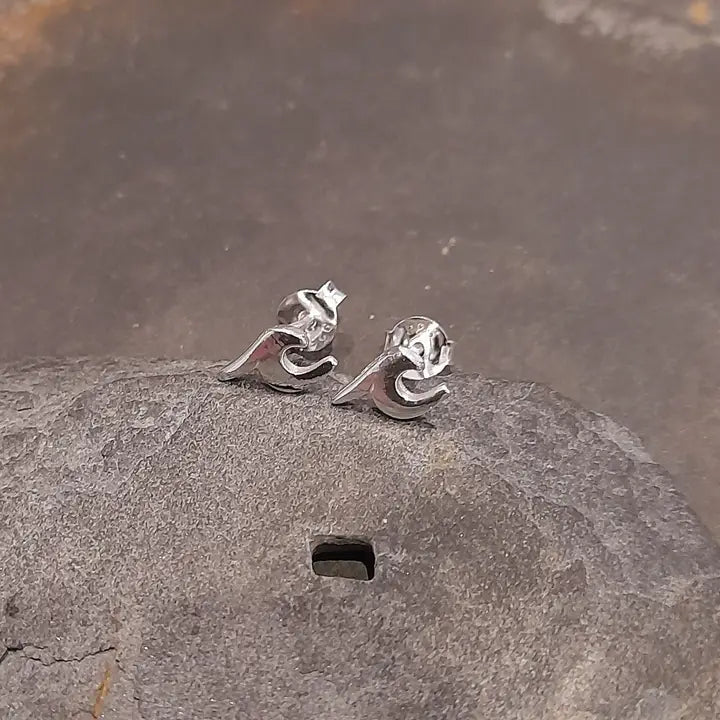 Silver WaveStud Earrings