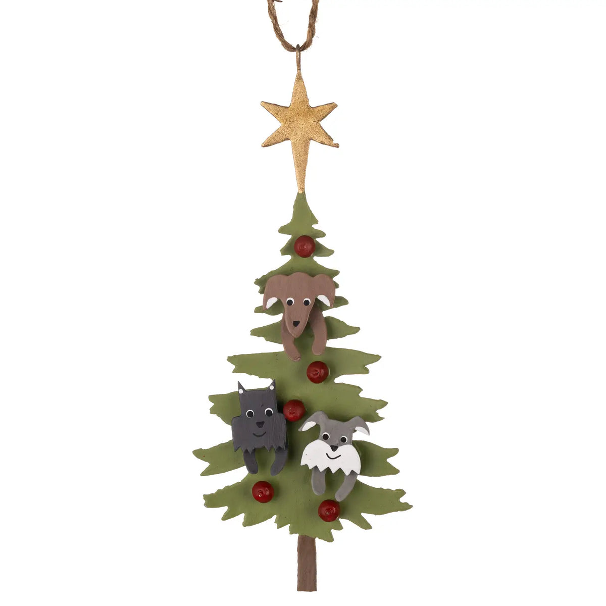 Dogs in Tree Hanger