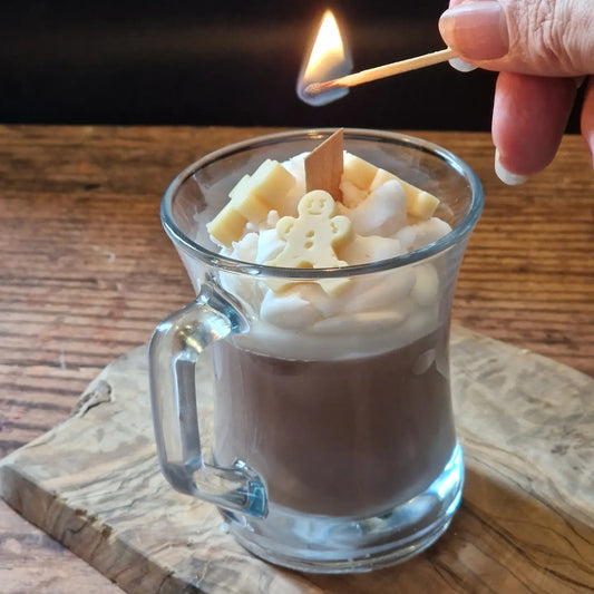 Christmas Gingerbread Man & Hot Chocolate Scented Candle