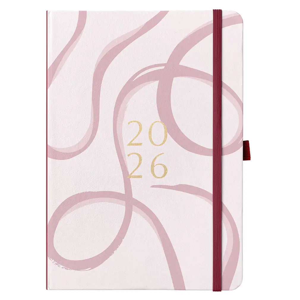 2026 A5 Diary Day-A-Page Planner | Pink Ribbon | Busy B