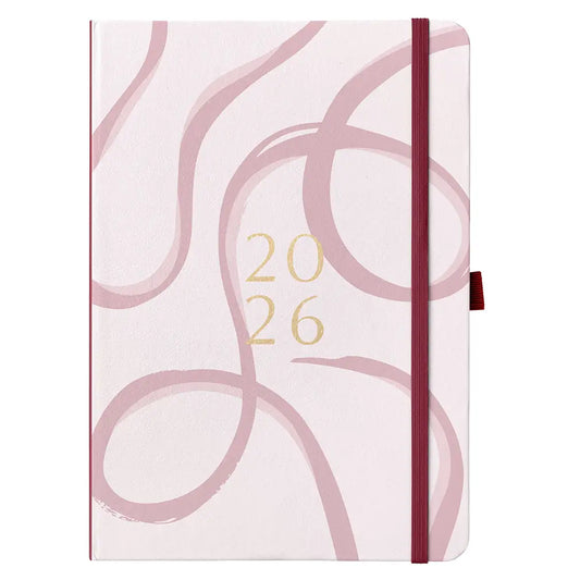 2026 A5 Diary Day-A-Page Planner | Pink Ribbon | Busy B