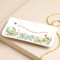Blooming Lovely Rectangular Floral Trinket Dish