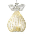 Light up glass angel