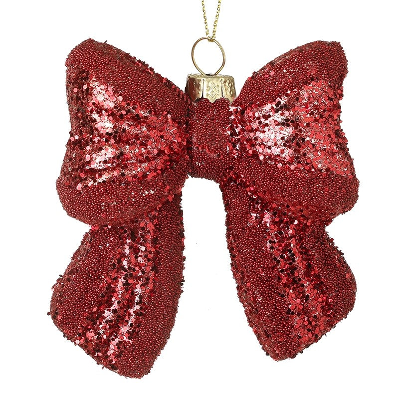Hanging Red Bow Sequin