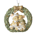 Mice Couple in Wreath