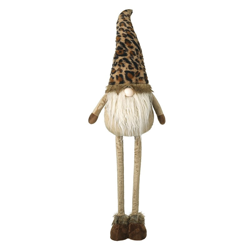 Tall Gonk With Leopard Print Hat