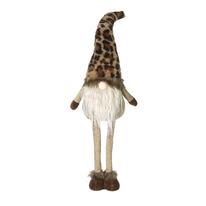 Tall Gonk With Leopard Print Hat