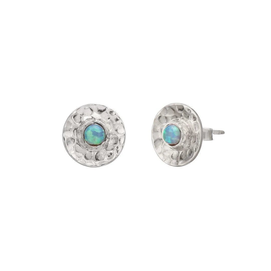 Concave Opal Studs