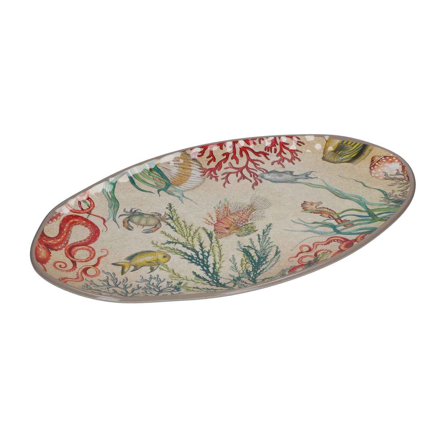 Sea Life Oval Platter