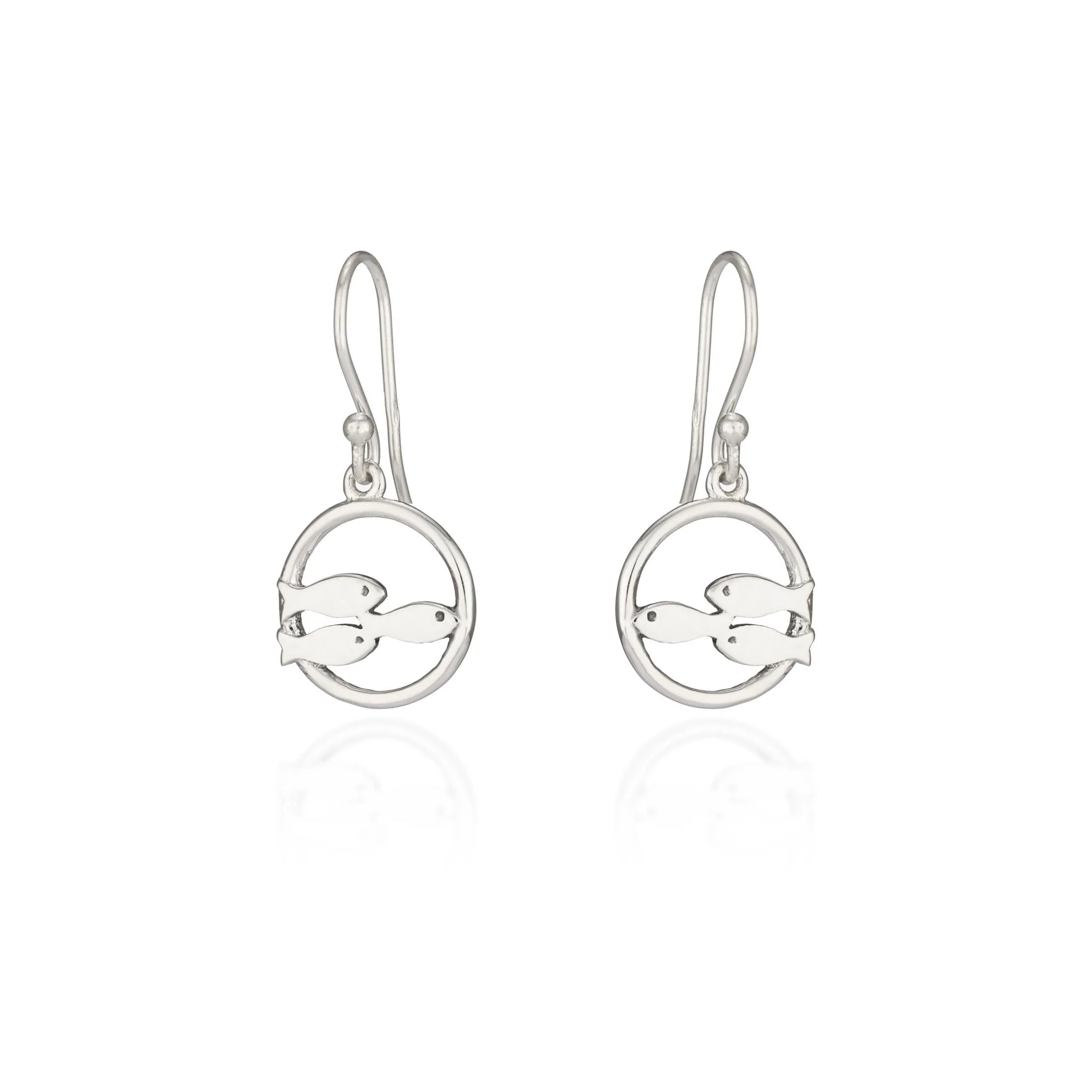 Shoal Of Fish Circle Earrings