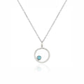 Opal circle Pendant