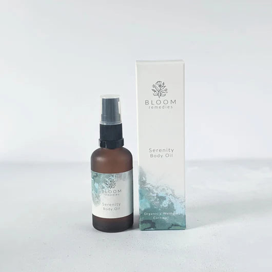 Serenity Body Oil with ylang ylang, sweet orange, geranium, patchouli and lavender